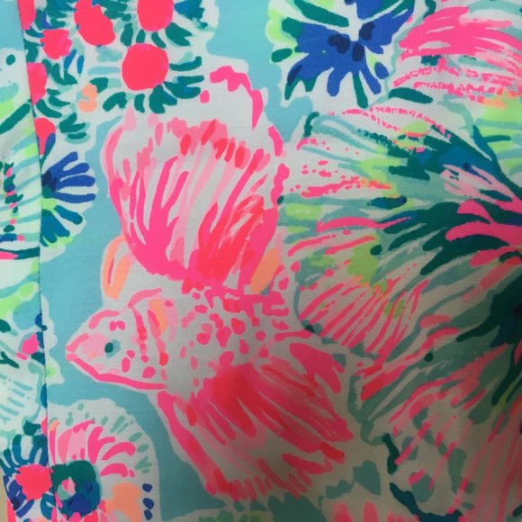 Lilly Pulitzer Serene Blue Gypsea Alina Slim Pants Size 0 Colorful Vacation NWT - Picture 7 of 11